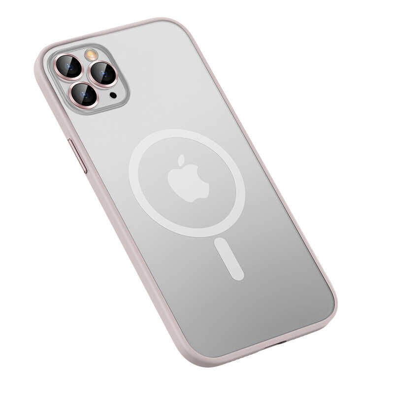 iPhone 12 Pro Max Kılıf Mokka Wireless Kapak Rose Gold