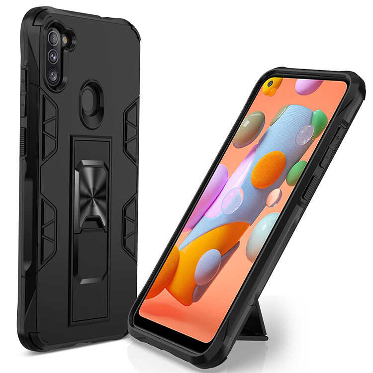 Samsung Galaxy A11 Kılıf Volve Kapak Siyah
