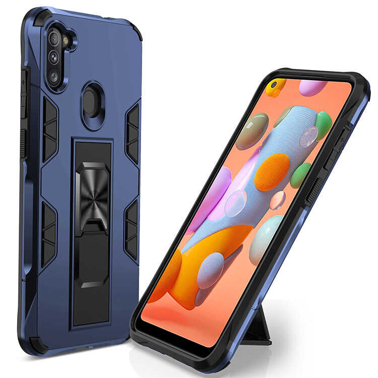 Samsung Galaxy A11 Kılıf Volve Kapak Lacivert