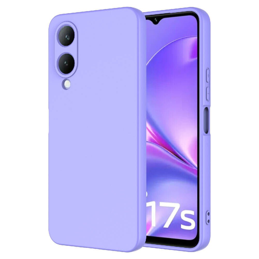Vivo Y17S Kılıf Kamera Korumali Mara Lansman Kapak Lila