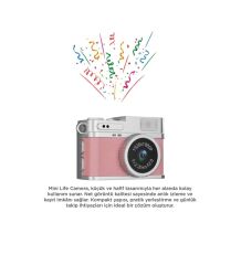 Dijital Fotoğraf Makineleri Video Kamera Mini Anahtarlık 1080P CMR35 Pembe