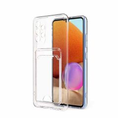 Samsung Galaxy A23 Kartlıklı Şeffaf Setra Clear Silikon Kapak kılıf