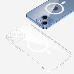 iPhone 14 Plus Kılıf Kamera Korumalı Magsafe Sert PC Porto Kapak