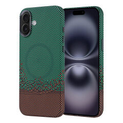 iPhone 16 Plus Kılıf Kablosuz Şarj Özellikli Karbon Fiber Görünümlü Nekst Kapak