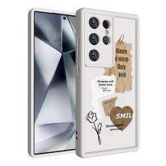 Samsung Galaxy S23 Ultra Kılıf Kamera Korumalı Baskılı Arka Yüzey Klas Kapak