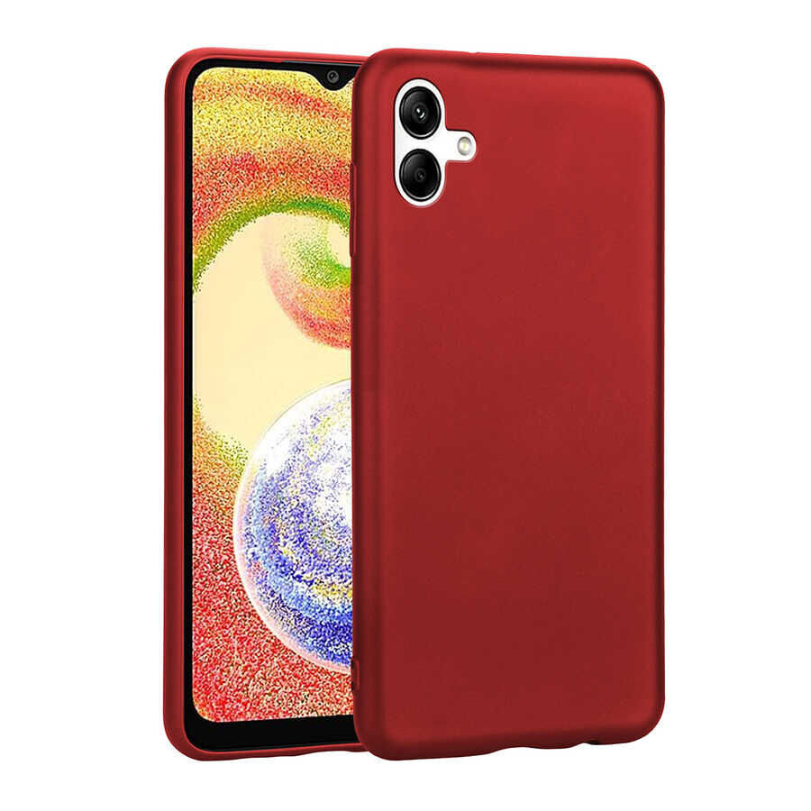 Samsung Galaxy A04 Premier Silikon Kapak kılıf Kırmızı