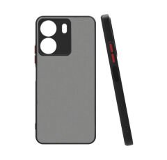 Xiaomi Poco C65 Kılıf Mat Kamera Korumalı Renkli Tuşlu Sert Silikon Hux Kapak