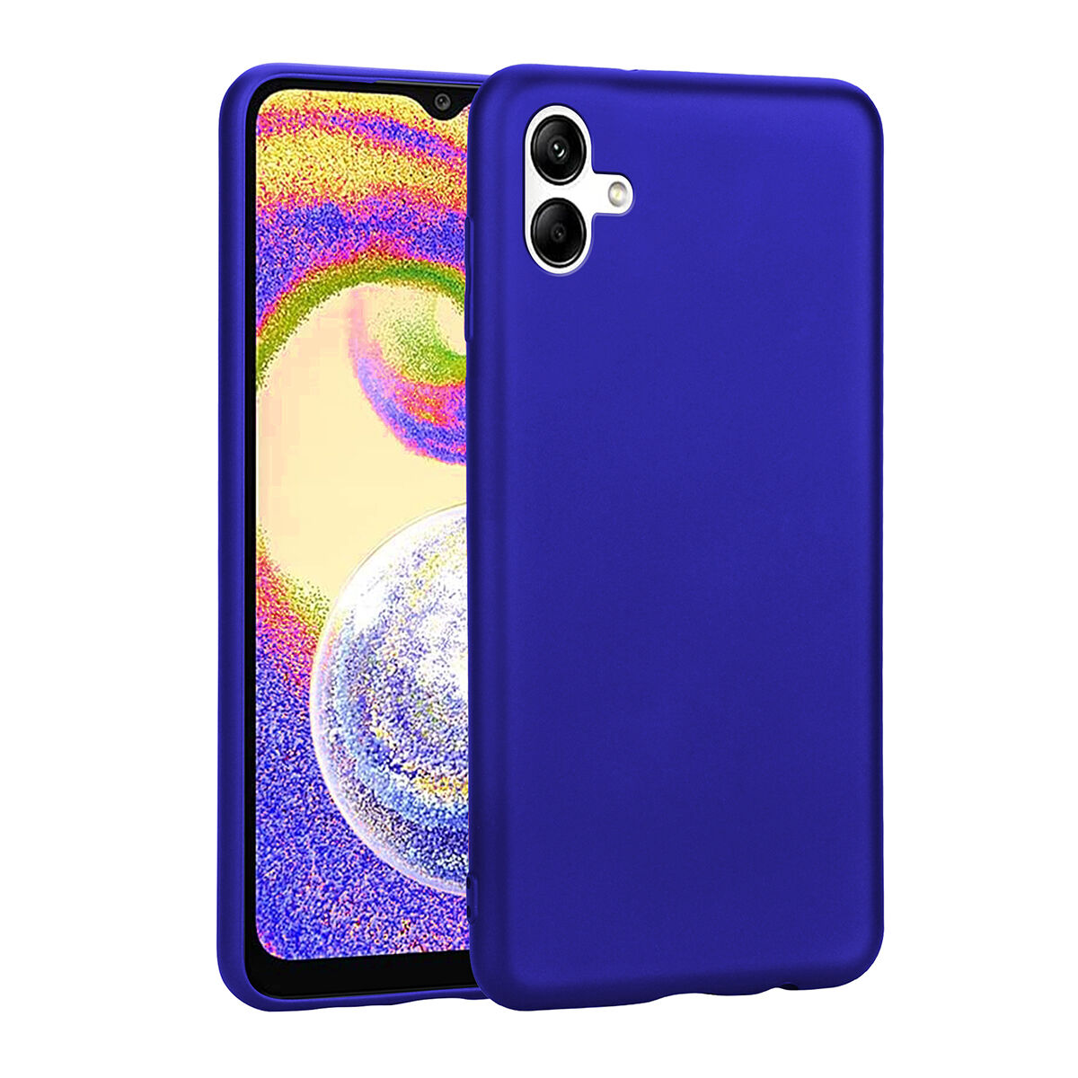 Samsung Galaxy A04 Premier Silikon Kapak kılıf Saks Mavi