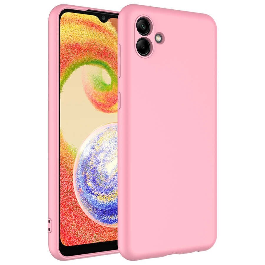 Samsung Galaxy A04 Mara Lansman Kapak kılıf Pembe Açık