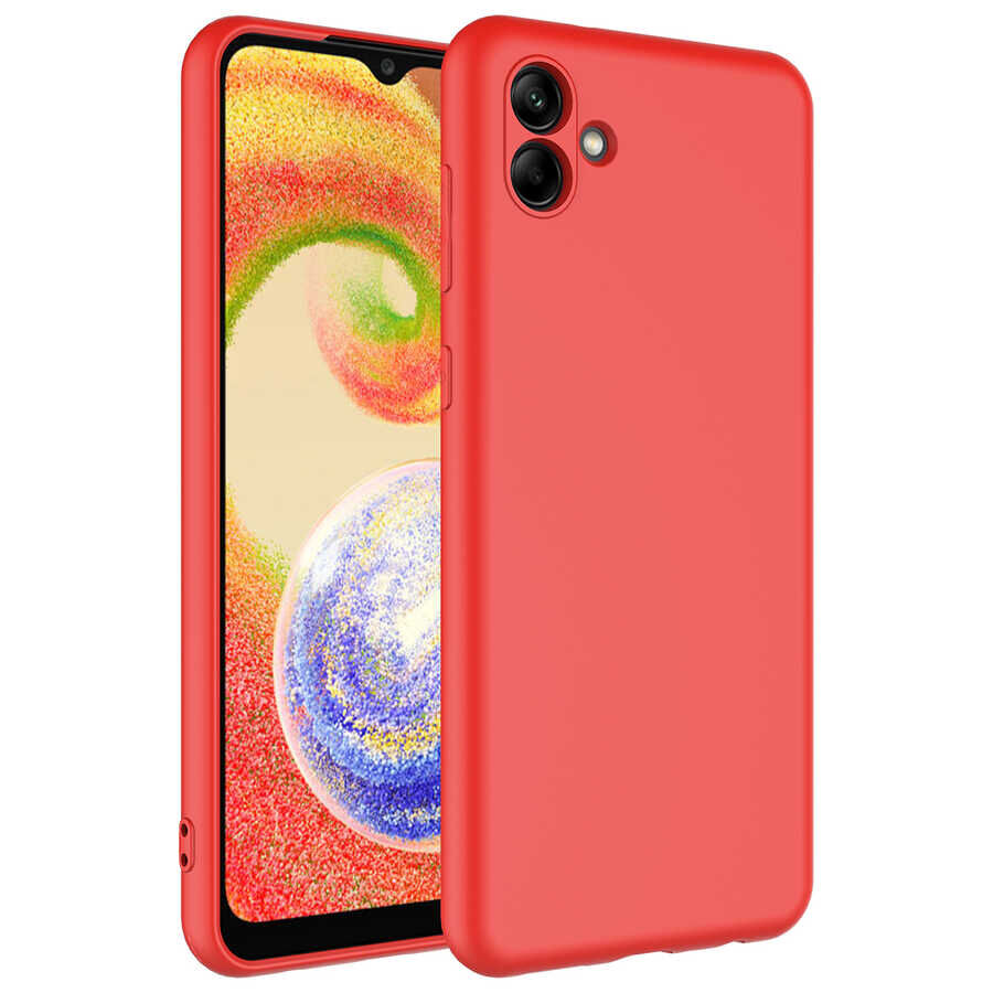 Samsung Galaxy A04 Mara Lansman Kapak kılıf Kırmızı
