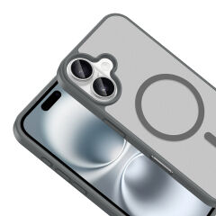 iPhone 17 Kılıf Mat Magsafe Şarj Özellikli Hassas Butonlu Renkli Yumuşak Kenarlı Premium Babet Kapak