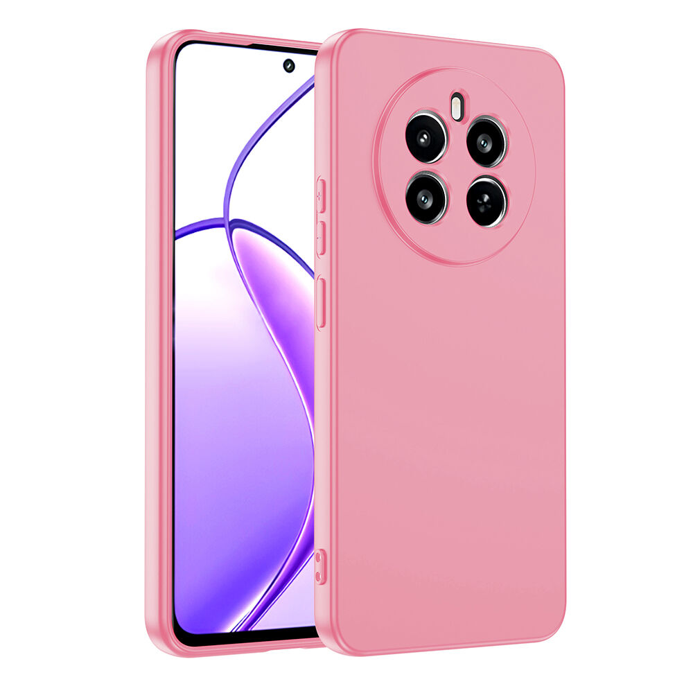 Realme 12 4G Kılıf Kamera Korumali Mara Lansman Kapak Pembe