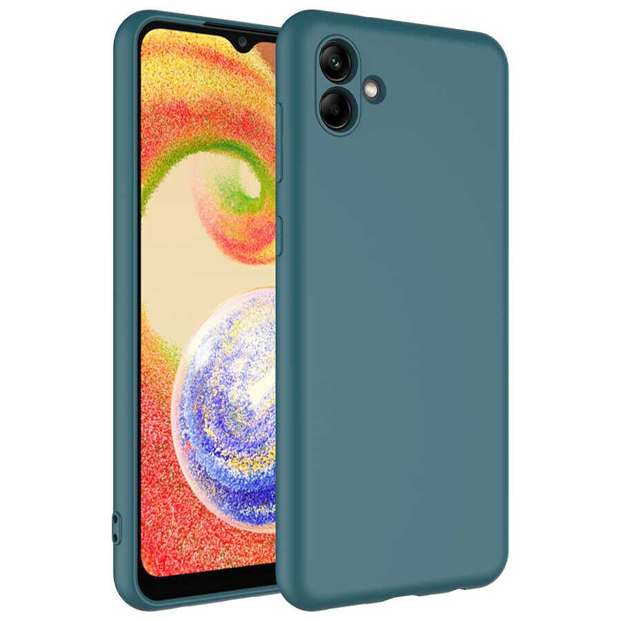 Samsung Galaxy A04 Mara Lansman Kapak kılıf Koyu Yeşil
