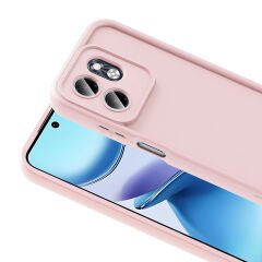 İnfinix Smart 9 Kılıf Kamera Korumalı Ananas Kapak Mürdüm