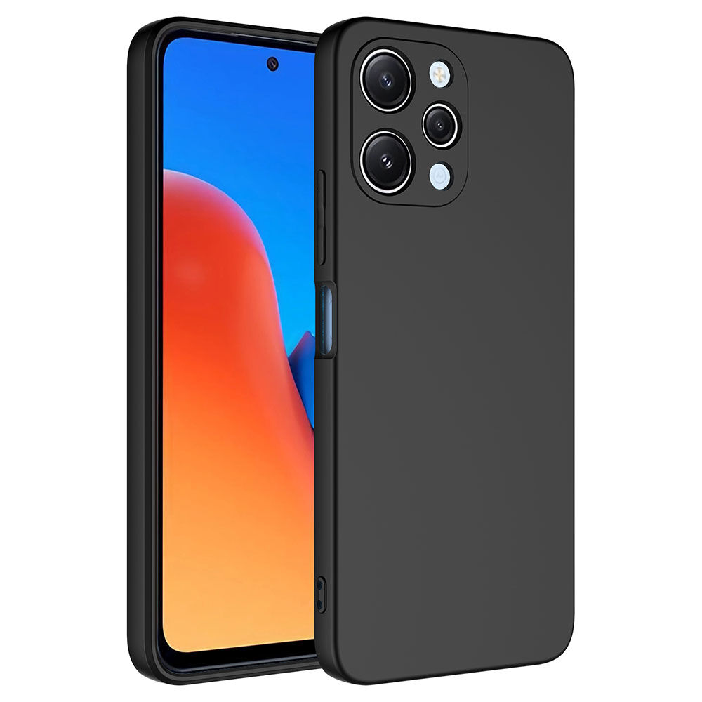 Xiaomi Redmi 12 Kılıf Kamera Korumali Mara Lansman Kapak Siyah