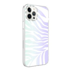 iPhone 12 Pro Max Kılıf M-Blue Desenli Kapak