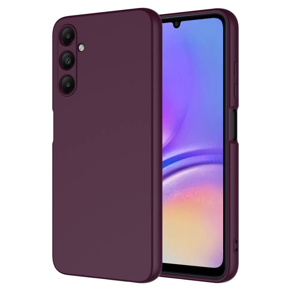 Samsung Galaxy A05S Kılıf Kamera Korumali Mara Lansman Kapak Koyu Mor