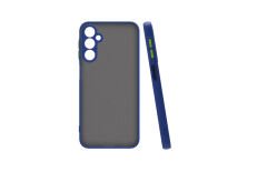 Samsung Galaxy A15 Kılıf Mat Kamera Korumalı Renkli Tuşlu Sert Silikon Hux Kapak