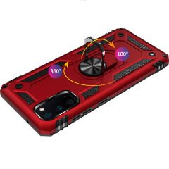 Samsung Galaxy S20 Kılıf Vega Tank Sert Yüzüklü Standlı Zırh Koruma Kapak