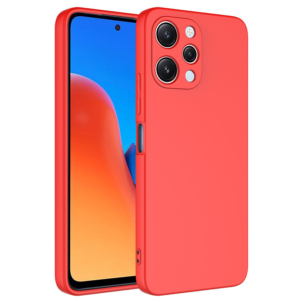 Xiaomi Redmi 12 Kılıf Kamera Korumali Mara Lansman Kapak Kırmızı