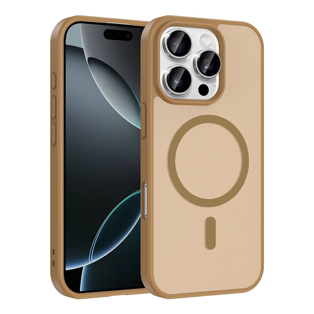 iPhone 16 Pro Max Kılıf Mat Magsafe Şarj Özellikli Hassas Butonlu Renkli Yumuşak Kenarlı Premium Babet Kapak