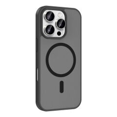 iPhone 16 Pro Max Kılıf Mat Magsafe Şarj Özellikli Hassas Butonlu Renkli Yumuşak Kenarlı Premium Babet Kapak