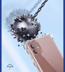 Samsung Galaxy A04 Kılıf Nitro Anti Shock Darbe Emici Köşe Korumalı Şeffaf Silikon Kapak