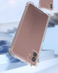 Samsung Galaxy A04 Kılıf Nitro Anti Shock Darbe Emici Köşe Korumalı Şeffaf Silikon Kapak