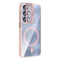 Samsung Galaxy A36 Kılıf Standlı ve Kamera Lens Hediyeli Kablosuz Şarj Özellikli Etro Kapak