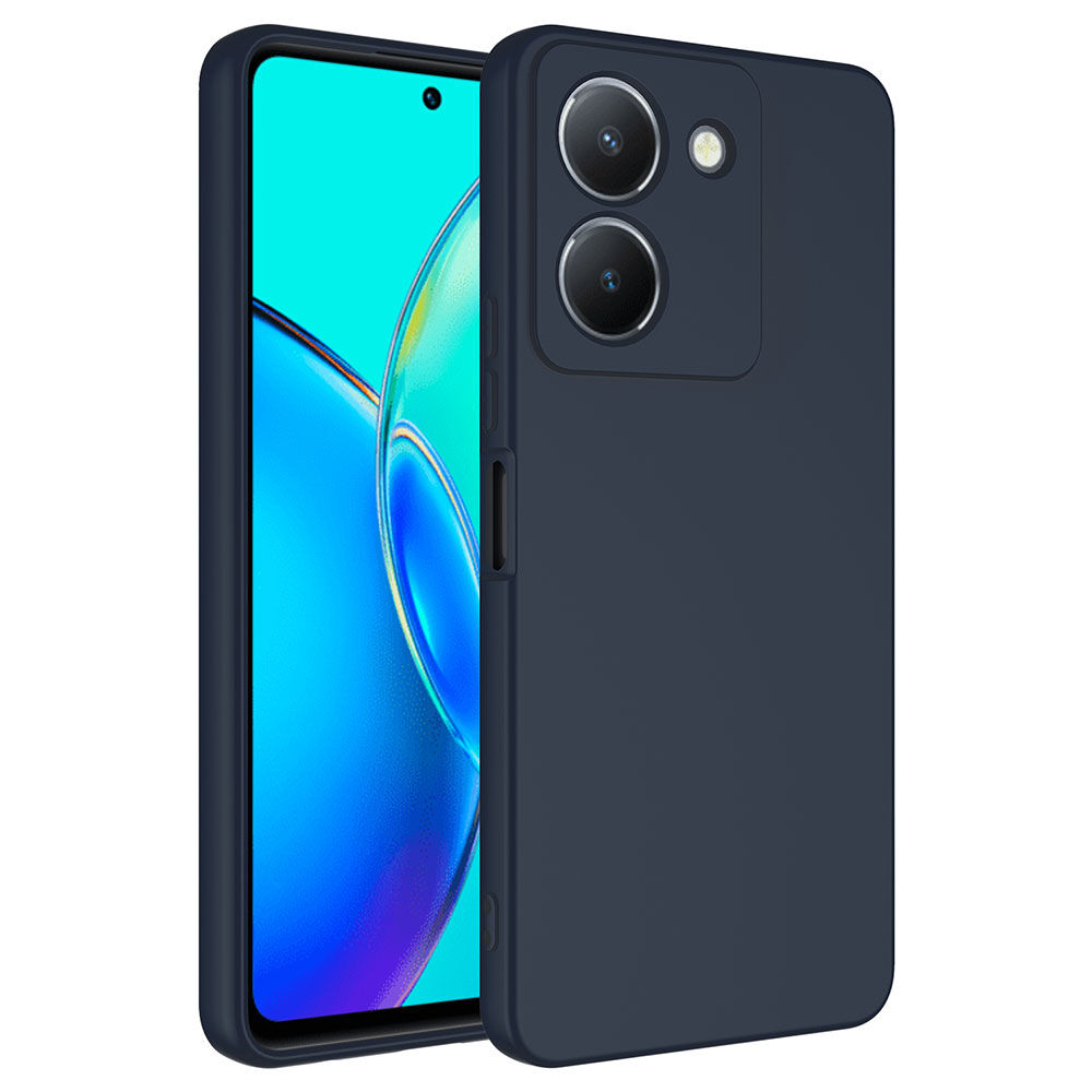 Vivo Y36 4G Kılıf Kamera Korumali Mara Lansman Kapak Lacivert