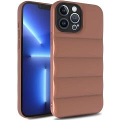 iPhone 12 Pro Max Kılıf  Kasis Kapak Kahverengi