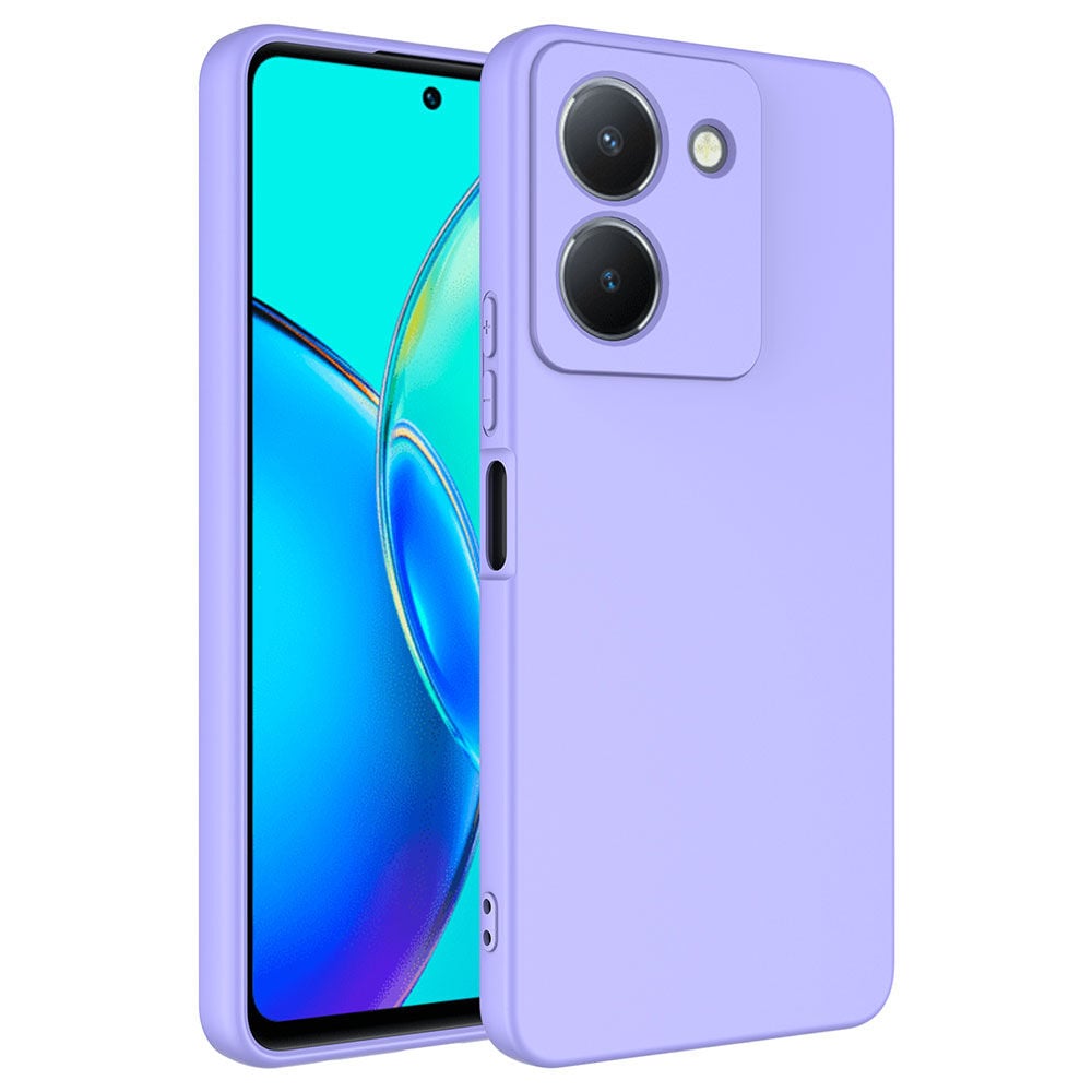 Vivo Y36 4G Kılıf Kamera Korumali Mara Lansman Kapak Lila