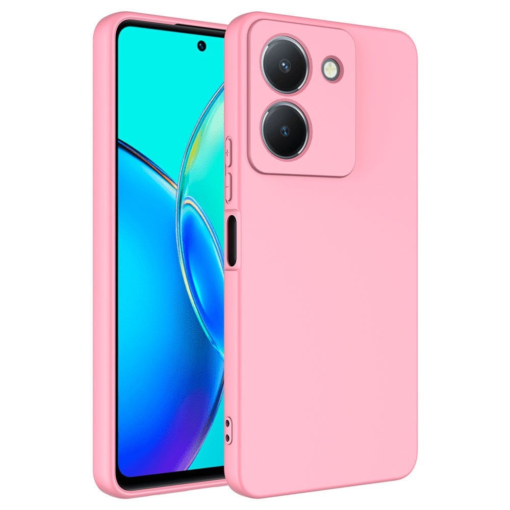 Vivo Y36 4G Kılıf Kamera Korumali Mara Lansman Kapak Pembe