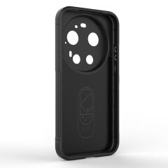 Xiaomi 17 Ultra Kılıf Esnek TPU Oyuklu Arka Yüzey Tasarımlı Etnik Silikon Kapak Koyu Yeşil
