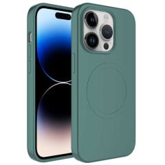 iPhone 11 Pro Kılıf Magsafe Wireless Şarj Özellikli Pastel Renk Silikon Plas Kapak