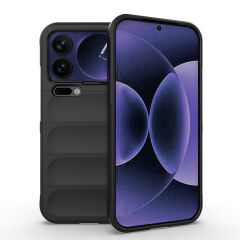 Xiaomi 17 Pro Max Kılıf Esnek TPU Oyuklu Arka Yüzey Tasarımlı Etnik Silikon Kapak