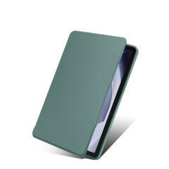 Samsung Galaxy Tab A9 Kılıf Termik Kalem Bölmeli Dönebilen Standlı Kılıf Pembe