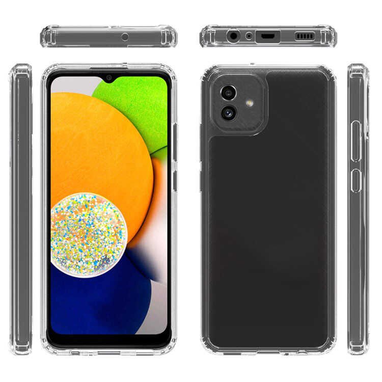 Samsung Galaxy A04 2mm Anti Shock Silikon kılıf Renksiz