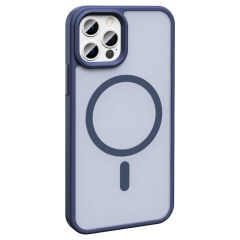 iPhone 12 Pro Kılıf Magsafe Şarj Özellikli Mat Arka Yüzey Sio Kapak Açık Yeşil