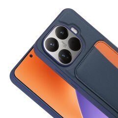 Xiaomi 15T Pro Uyumlu Kartlıklı Süni Deri X-Kart Cüzdan Silikon Kapak