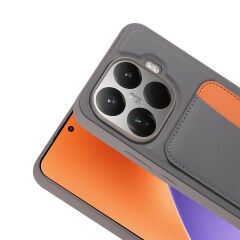 Xiaomi 15T Pro Uyumlu Kartlıklı Süni Deri X-Kart Cüzdan Silikon Kapak