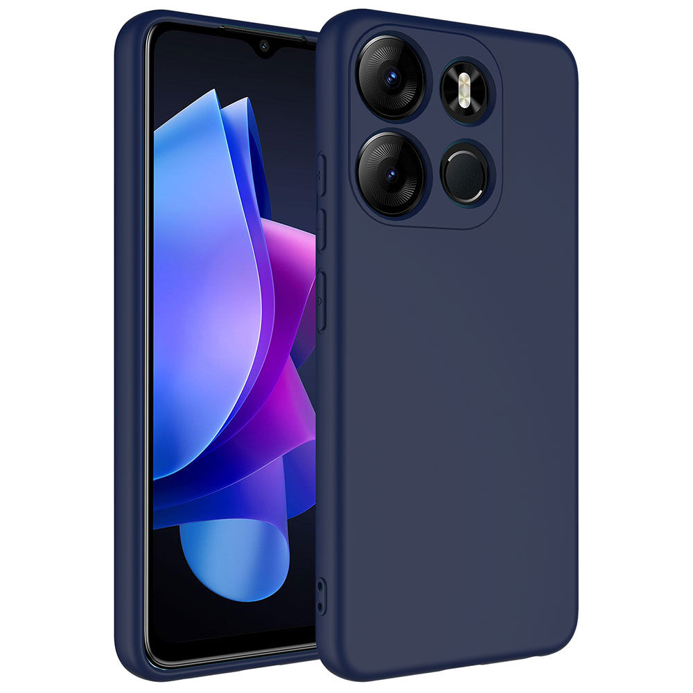 Tecno Spark Go 2023 Kılıf Kamera Korumali Mara Lansman Kapak Lacivert