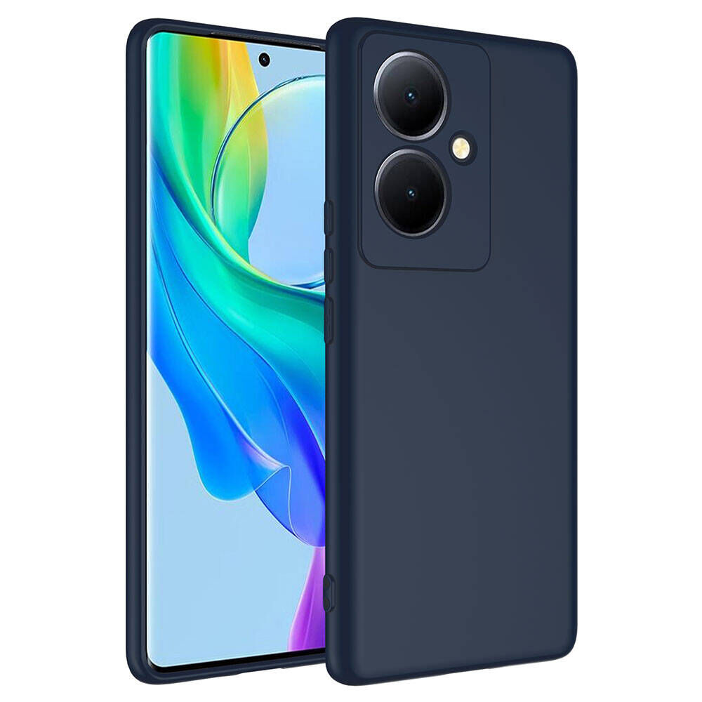 Vivo V29 Lite 5G Kılıf Kamera Korumali Mara Lansman Kapak Lacivert