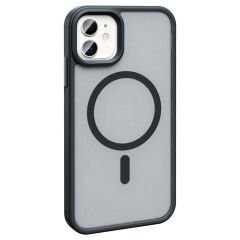 iPhone 12 Kılıf Magsafe Şarj Özellikli Mat Arka Yüzey Sio Kapak