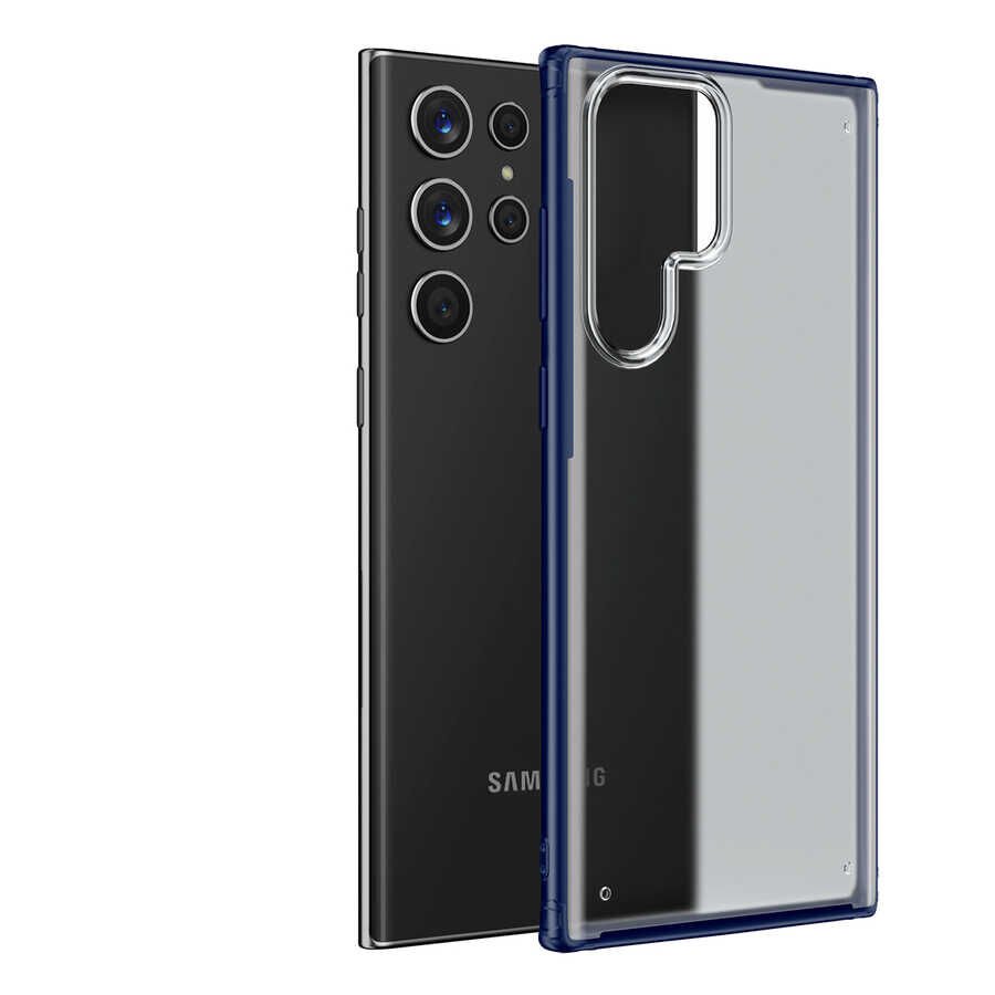 Samsung Galaxy S22 Ultra Kılıf Volks Kapak Lacivert