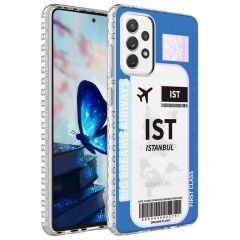 Samsung Galaxy A32 4G Kılıf Airbag Kenarlı Renkli Desenli Silikon Elegans Kapak