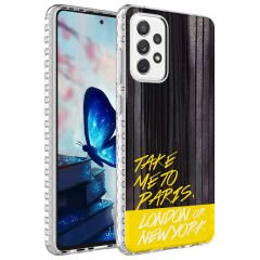 Samsung Galaxy A32 4G Kılıf Airbag Kenarlı Renkli Desenli Silikon Elegans Kapak