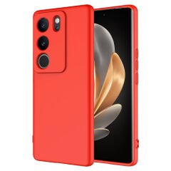 Vivo V29 5G Kılıf Kamera Korumali Mara Lansman Kapak Kırmızı