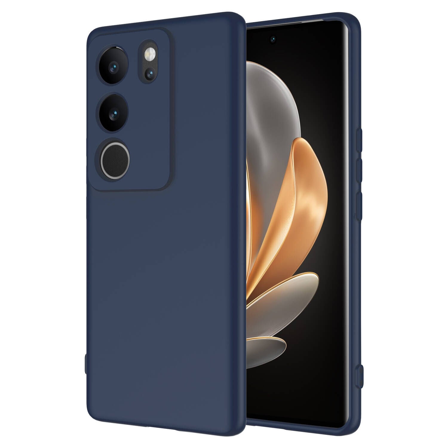 Vivo V29 5G Kılıf Kamera Korumali Mara Lansman Kapak Lacivert