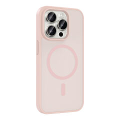 iPhone 15 Pro Max Kılıf Mat Magsafe Şarj Özellikli Hassas Butonlu Renkli Yumuşak Kenarlı Premium Babet Kapak